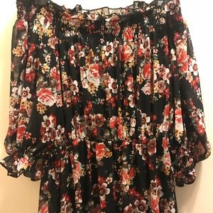 Floral OTS dress!